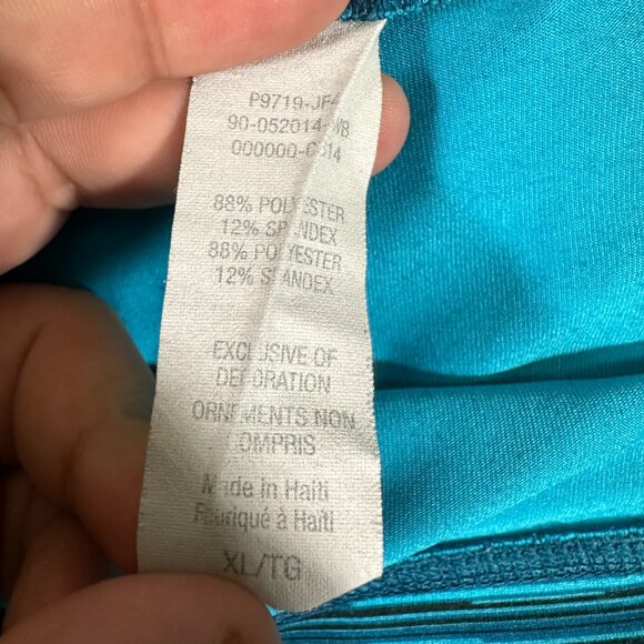 CHAMPION Duo Dry Workout Leggings XL BLUE SPACEDYE Athletic Stretch Leggings - Picture 10 of 11